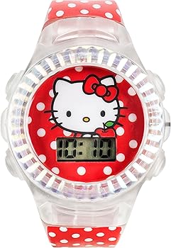 Amazon.com: Sanrio Hello Kitty Kids LCD Watch – Red Polka Dot