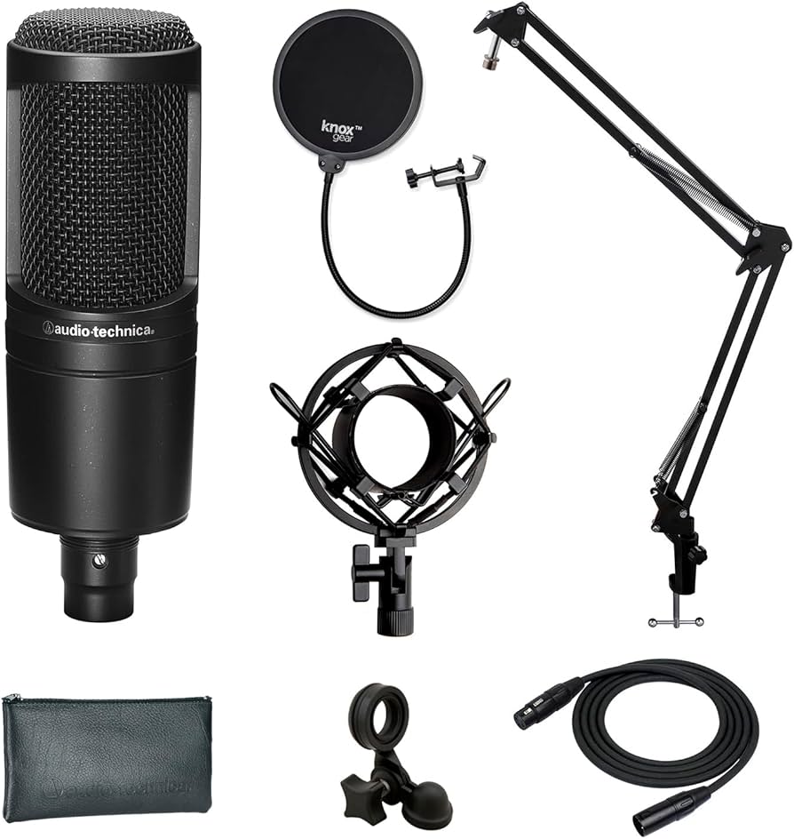 Amazon.com: Audio-Technica AT2020 Condenser Studio Microphone with
