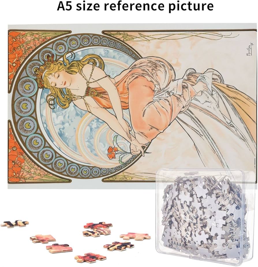 Amazon | アルフォンス・ミュシャ 「四芸術－絵画」 1000ピース