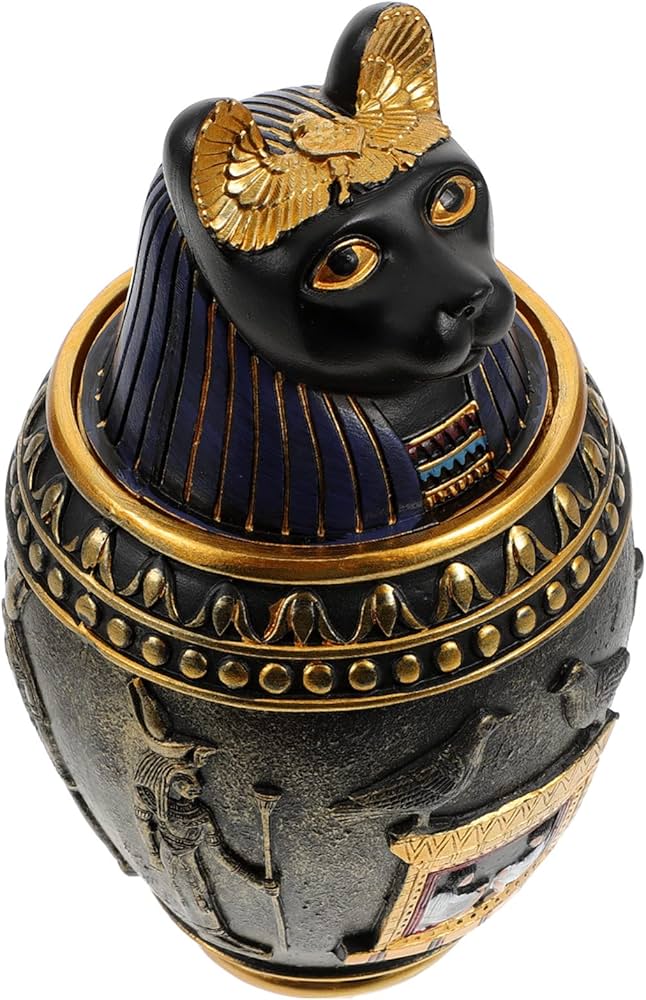 Amazon｜SEWACC エジプトのカノピック瓶 古代エジプトの収納瓶 装飾品