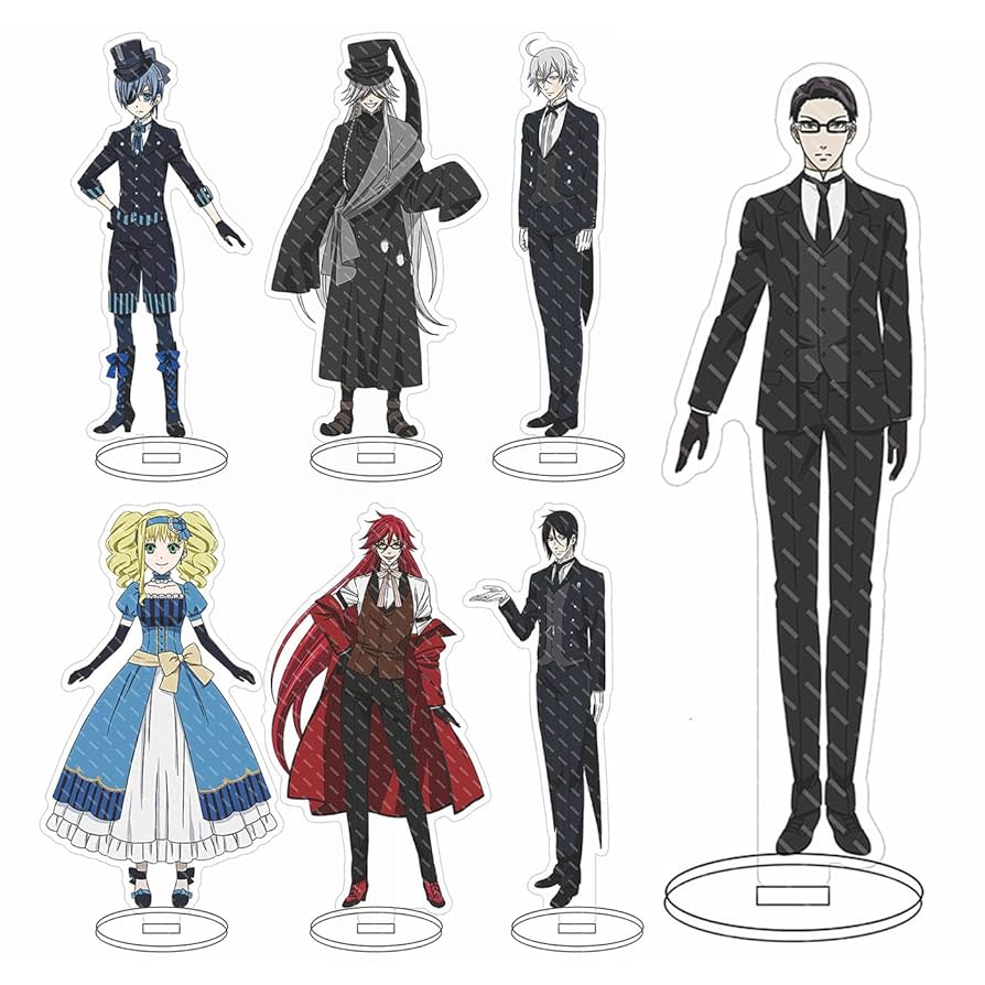 葬儀屋 アクリルスタンド ギフトセット 黒執事 アニメイトカフェ 缶