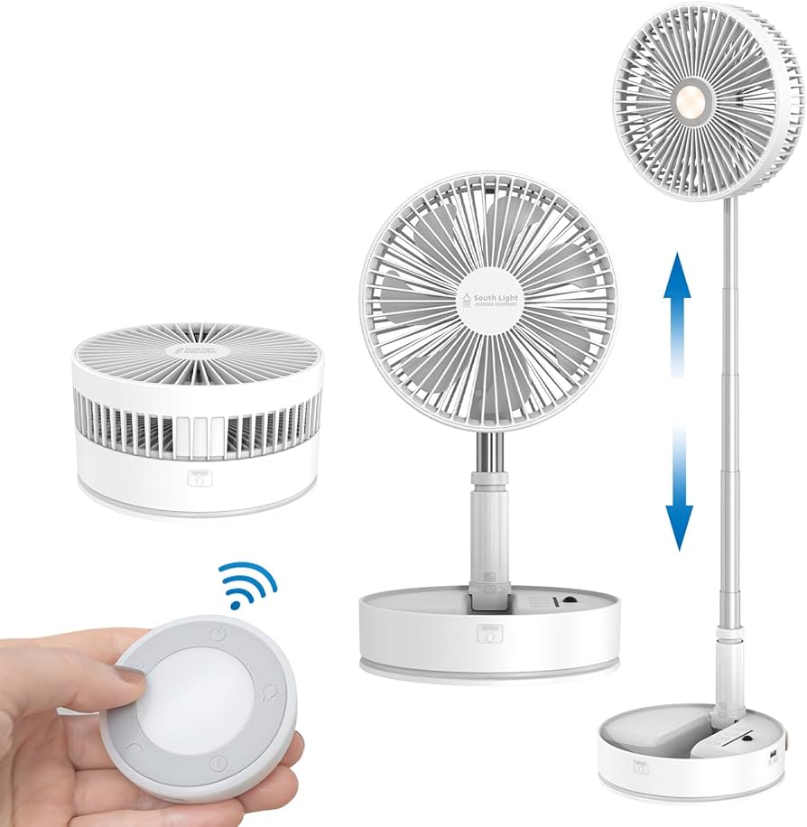 Amazon | 【2025年新型・大容量バッテリー搭載】扇風機 折りたたみ