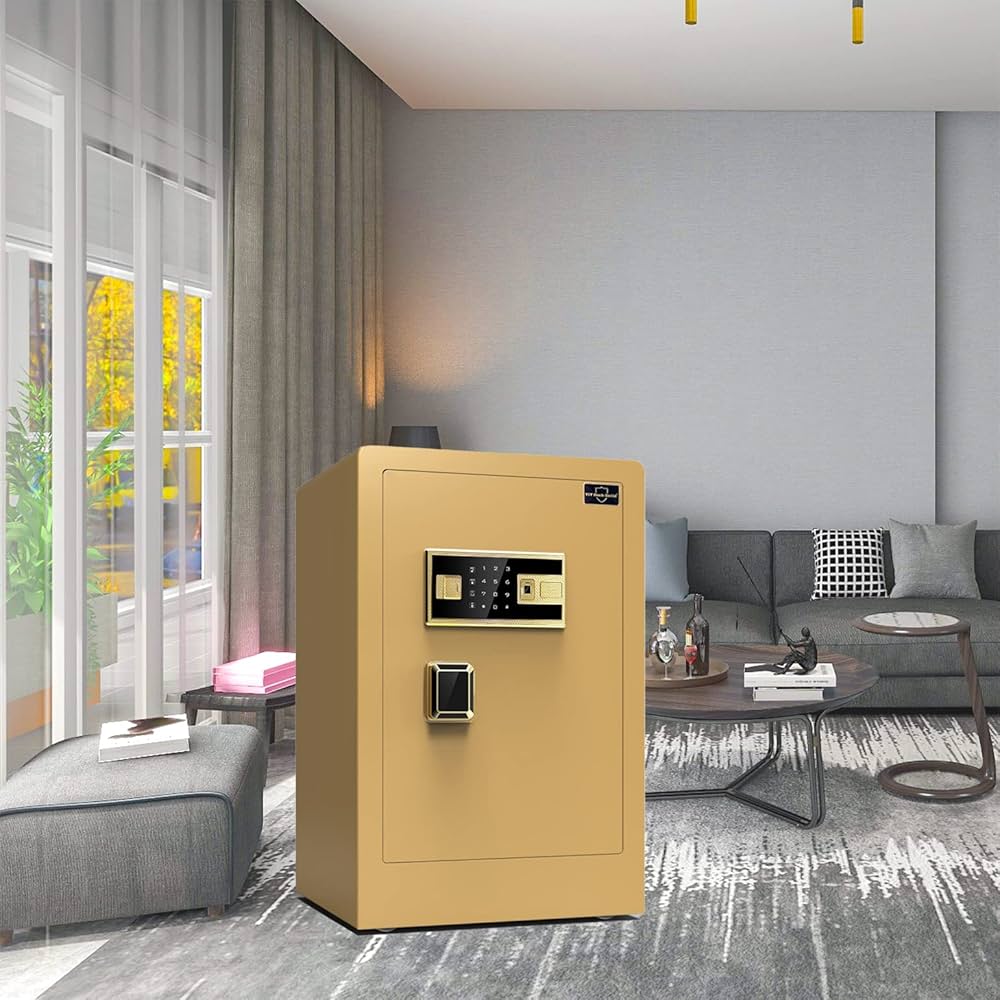 Amazon.co.jp: YIY Rock-Solid 金庫 防犯金庫 指紋金庫 生物測定の安全