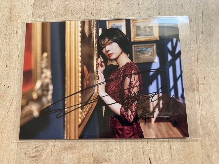 櫻坂46 藤吉夏鈴 直筆サイン入り生写真 3rd アニラ 衣装 チュウ 櫻