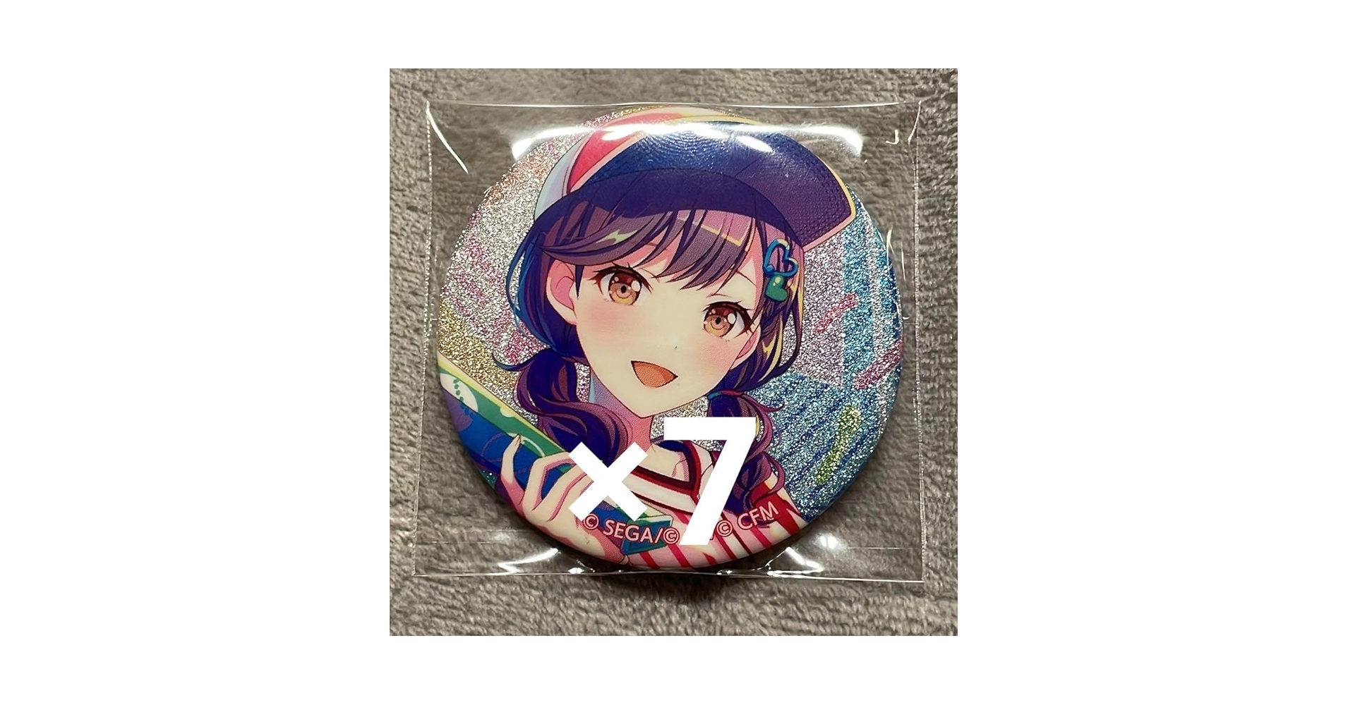 プロセカ 22B グリ缶 グリッター缶バッジ スポジョイ 東雲絵名