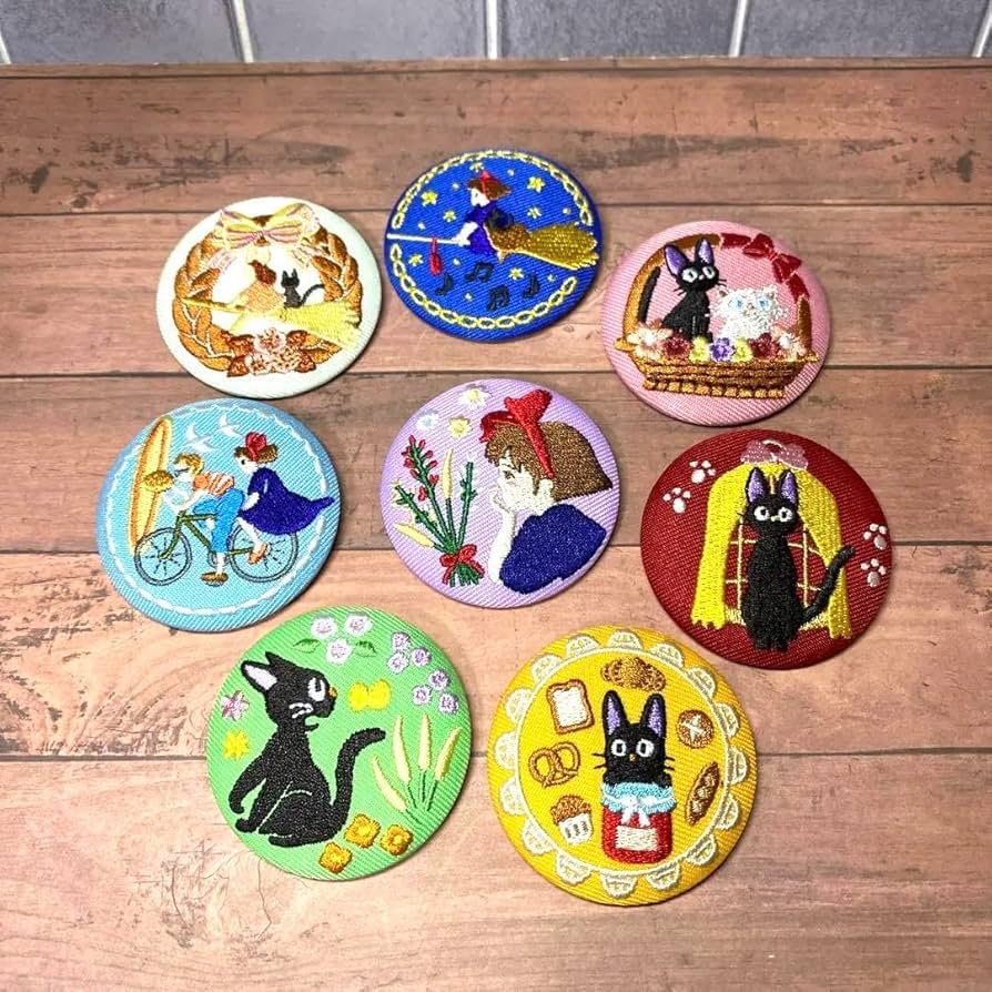 ジブリ 刺繍ブローチ Amazon.co.jp: ジブリ 刺繍バッジ ブローチ 全8