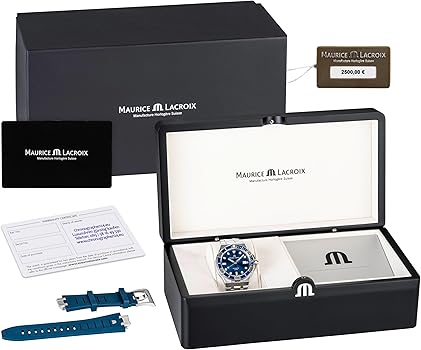 Amazon.com: Maurice Lacroix AIKON Venturer 43mm Automatic Blue
