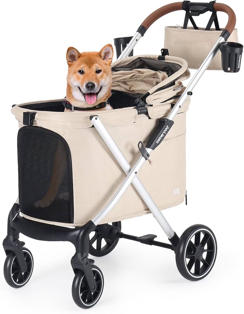 Amazon.co.jp: BEBEROAD PETS X6 ペットカート 猫 中型犬 バギー