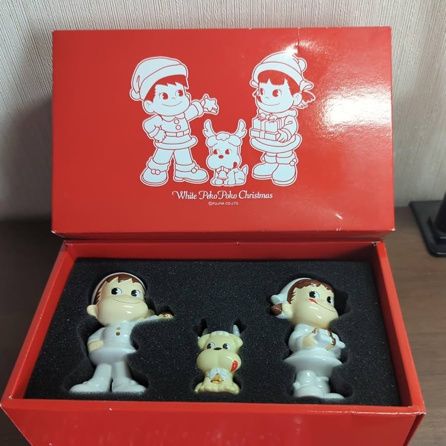 Amazon.co.jp: 不二家 ホワイトペコポコクリスマス陶器製フィギュア