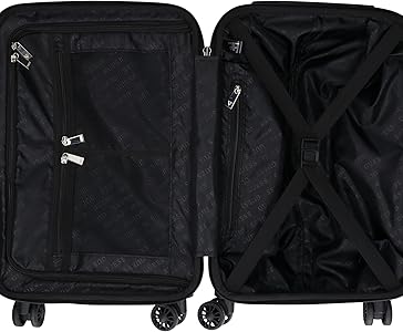 や*よ様 新品 GUESS キャリーケース 黒 ロゴ柄 24時間以内発送！ や*よ