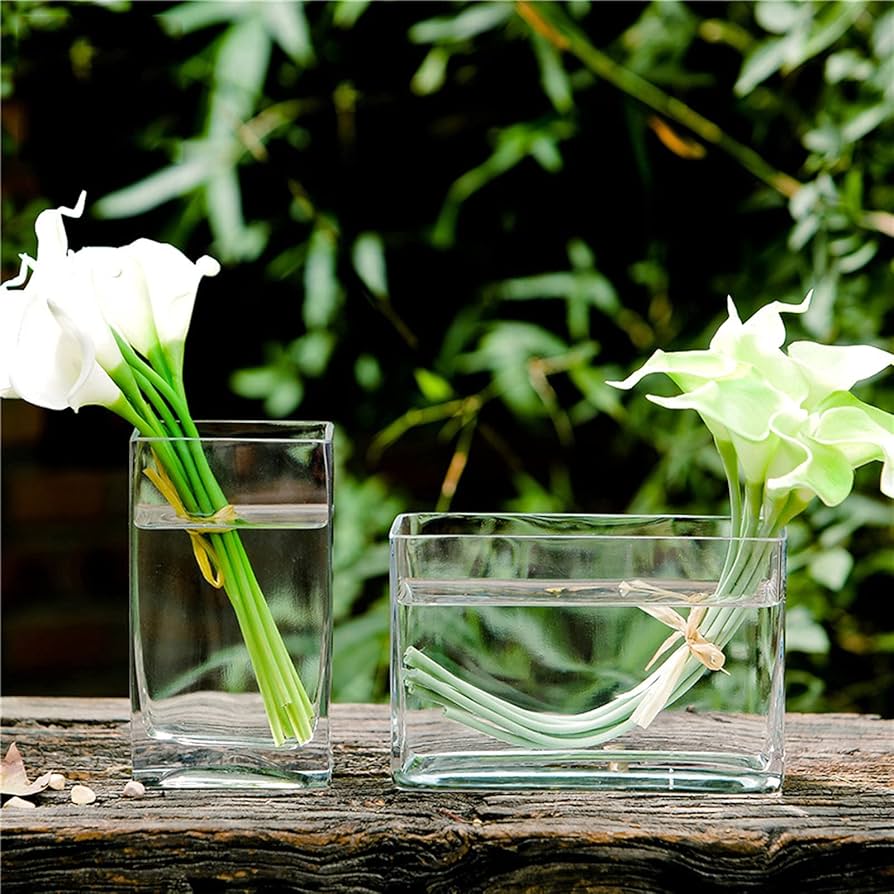 ドームナンシー ガラス製花瓶 透明・緑・紫 花のデザイン ドーム