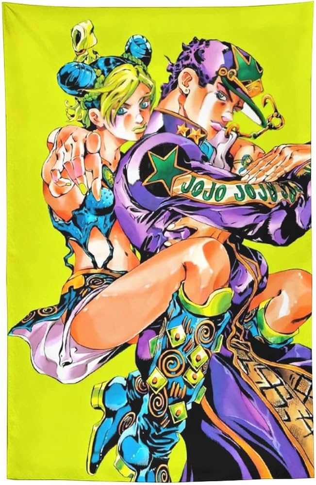 値下げ対応中】ジョジョの奇妙な冒険 徐倫＆ブチャラティ 複製原画