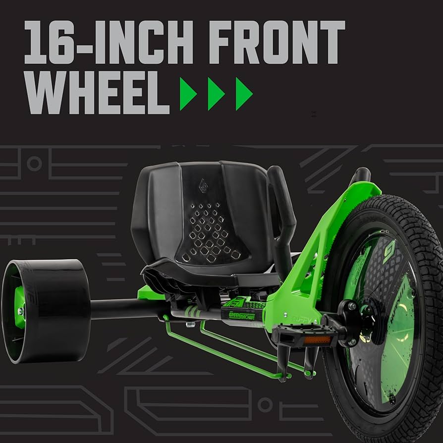 Amazon.co.jp: Huffy Green Machine 16インチドリフトトライク、洗練