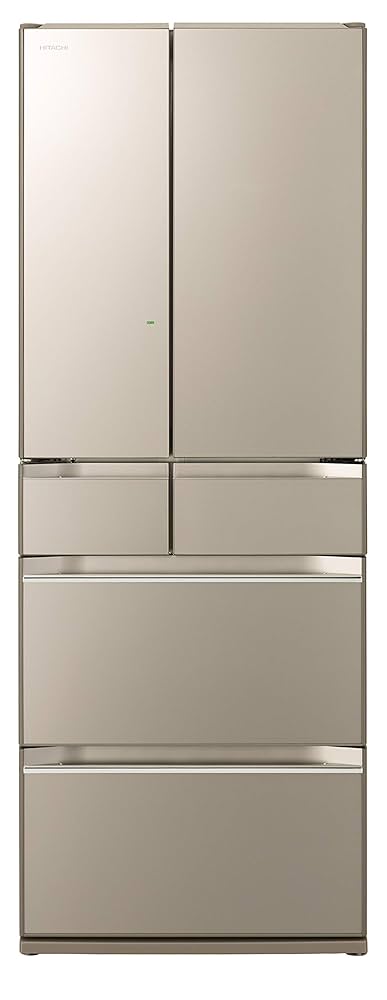 日立冷蔵庫 517L 2015年製 観音開き ガラス画面 6ドア 自動製氷機