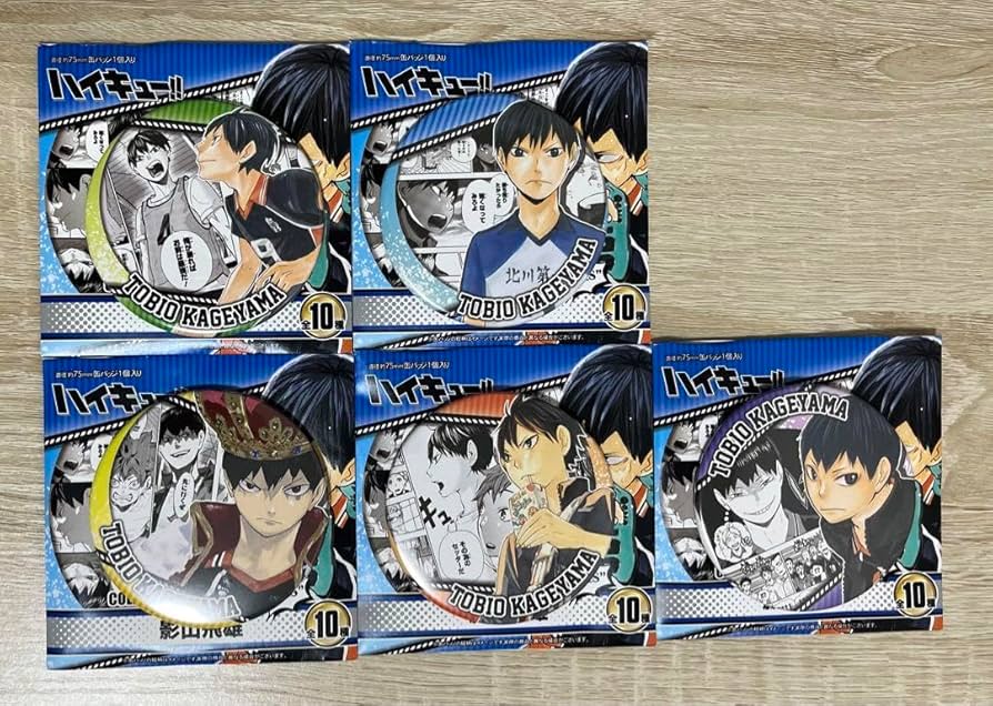 ハイキュー 影山飛雄 コレクション缶バッジ HEROES 10点セット