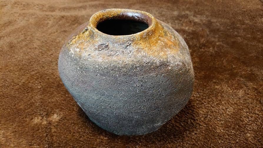 古越前 越前焼 ぐい呑 盃 灰釉 蔵出し 1客 古越前 越前焼 ぐい呑 盃