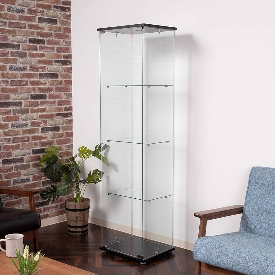 Amazon.co.jp: コレクションケース フィギュアケース 4段 幅42.5×奥行