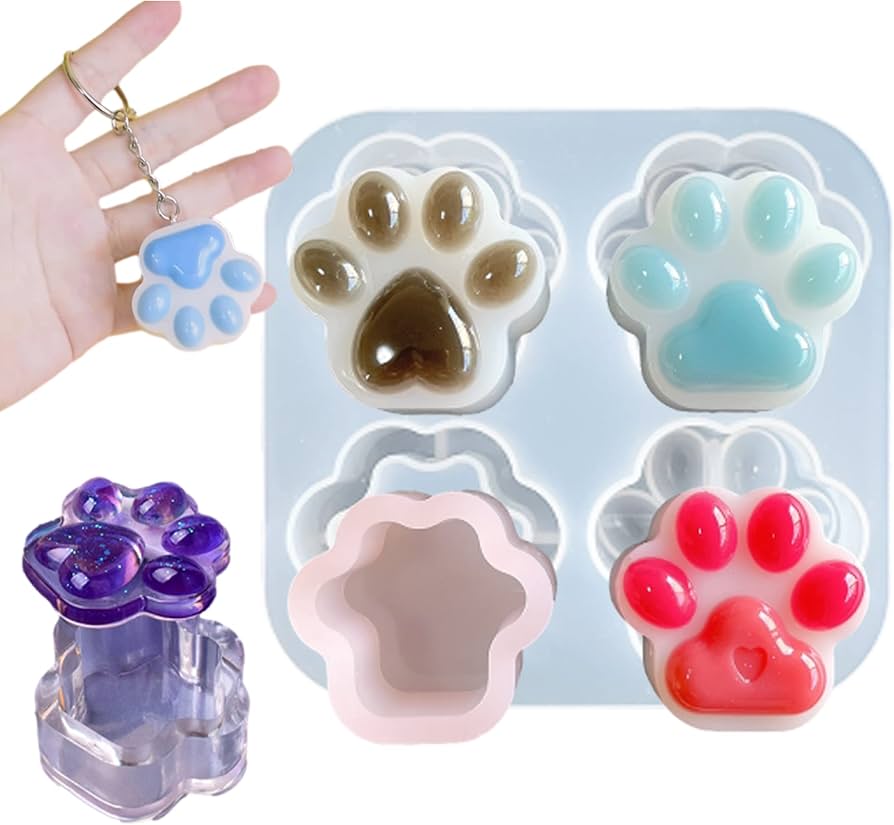 Amazon.co.jp: 【シャカシャカも作れる】 肉球 4種類 猫 シリコン