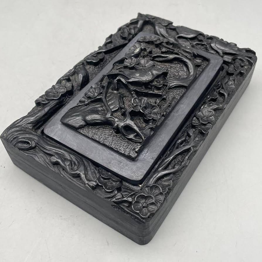 旧坑端渓 有洞岩 5 12吋 硯 硯石 中国美術 書道用品 書道具 旧坑端渓