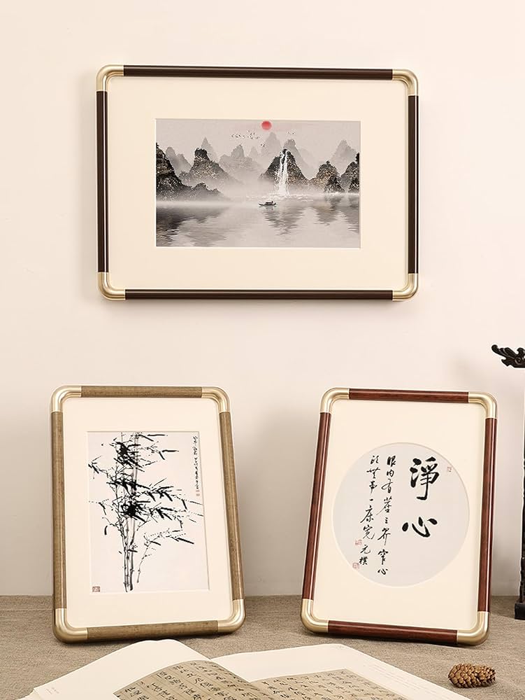 Amazon.co.jp: a4 額縁 額縁 a2 木製 パズルフレーム 50x75cm b4