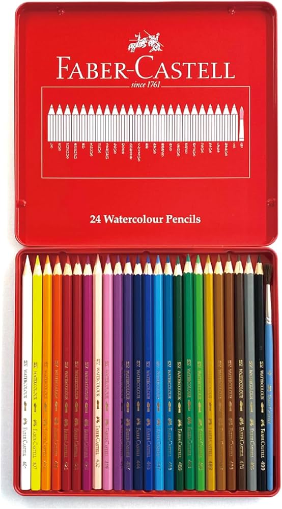 Amazon | ファーバーカステル 水彩色鉛筆 24色セット 27191202