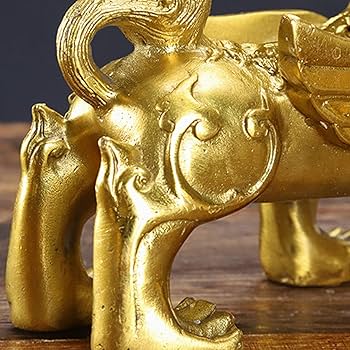 中国台灣宝石釉 貔貅獅子 招財魔除け 緣起物 箱付 希少品