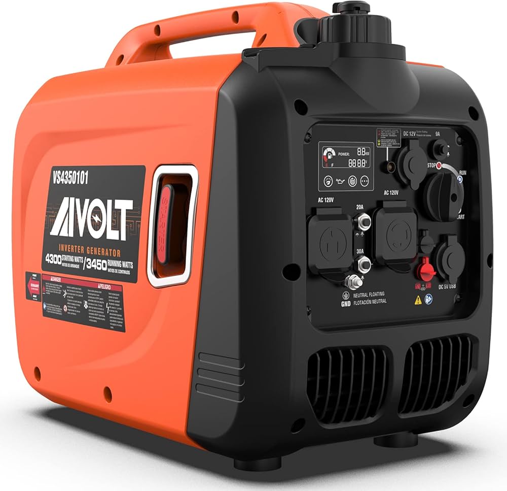 Amazon | インバーター発電機 静音 ポータブル ガソリン 3500W 小型