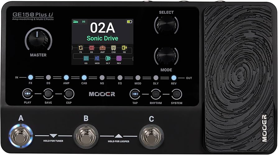 Amazon.com: MOOER GE150 Plus Li Portable Multi Effects Pedal