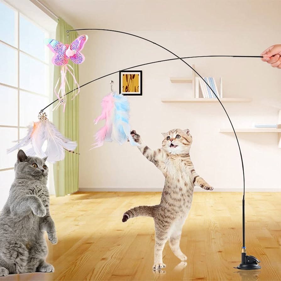 Amazon.co.jp: NBVNBV【Amazon限定ブランド】猫じゃらし 吸盤式自動