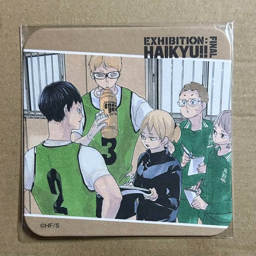 Amazon.co.jp: ハイキュー展 アートコースター 烏野高校 影山飛雄 月島