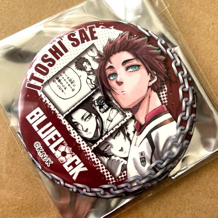 ブルーロック ブルロ 糸師冴 冴 スクエア缶バッジ プリンセスカフェ