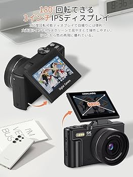 Amazon | AiMike 5K デジカメ スマホに送れる デジタルカメラ WIFI転送