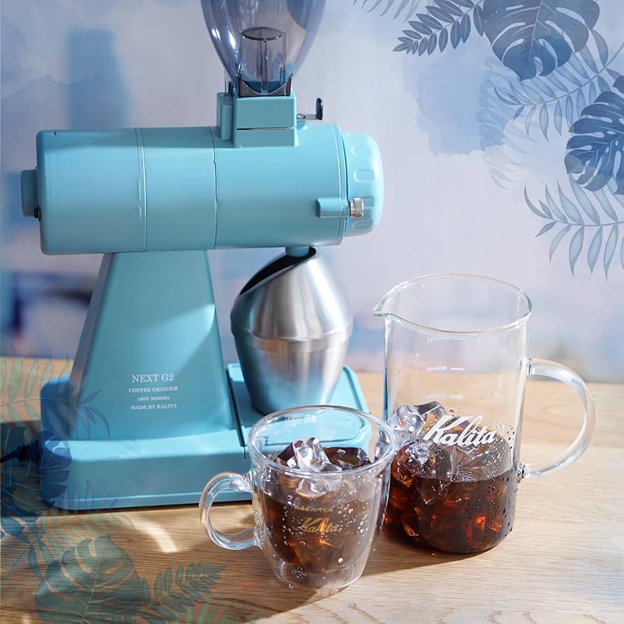 Amazon.com: Kalita Next G2 Coffee Grinder, Aqua Blue, Measuring