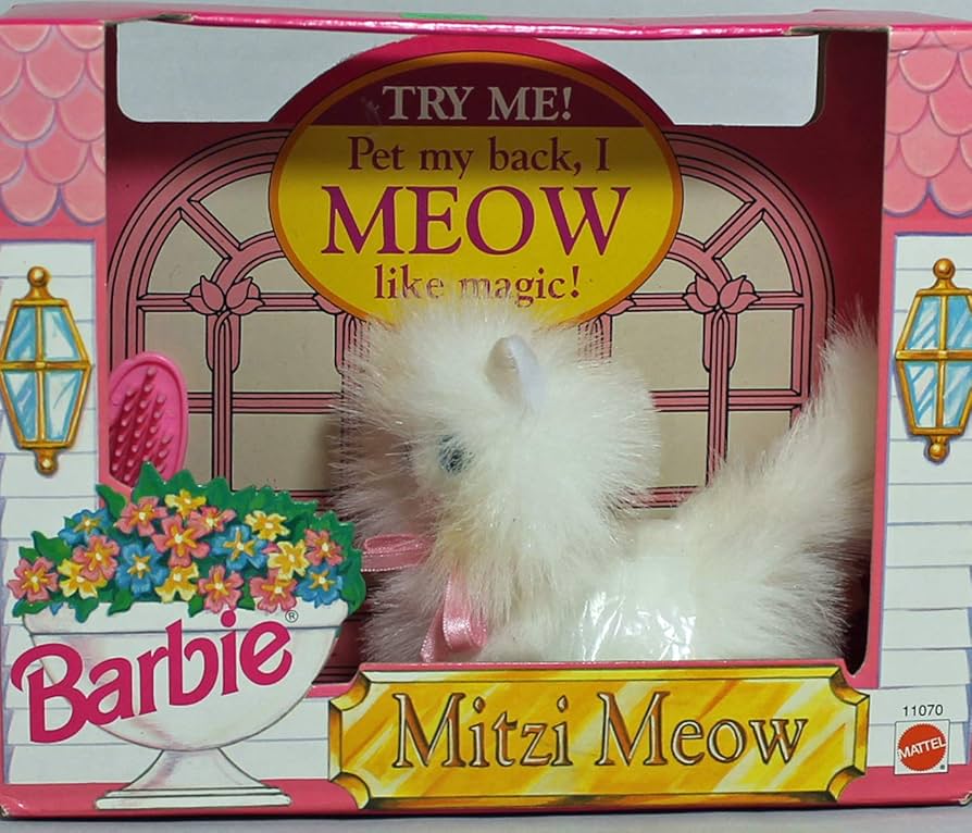 Amazon.com: Barbie 11070 1993 Mitzi Meow Cat : Toys & Games