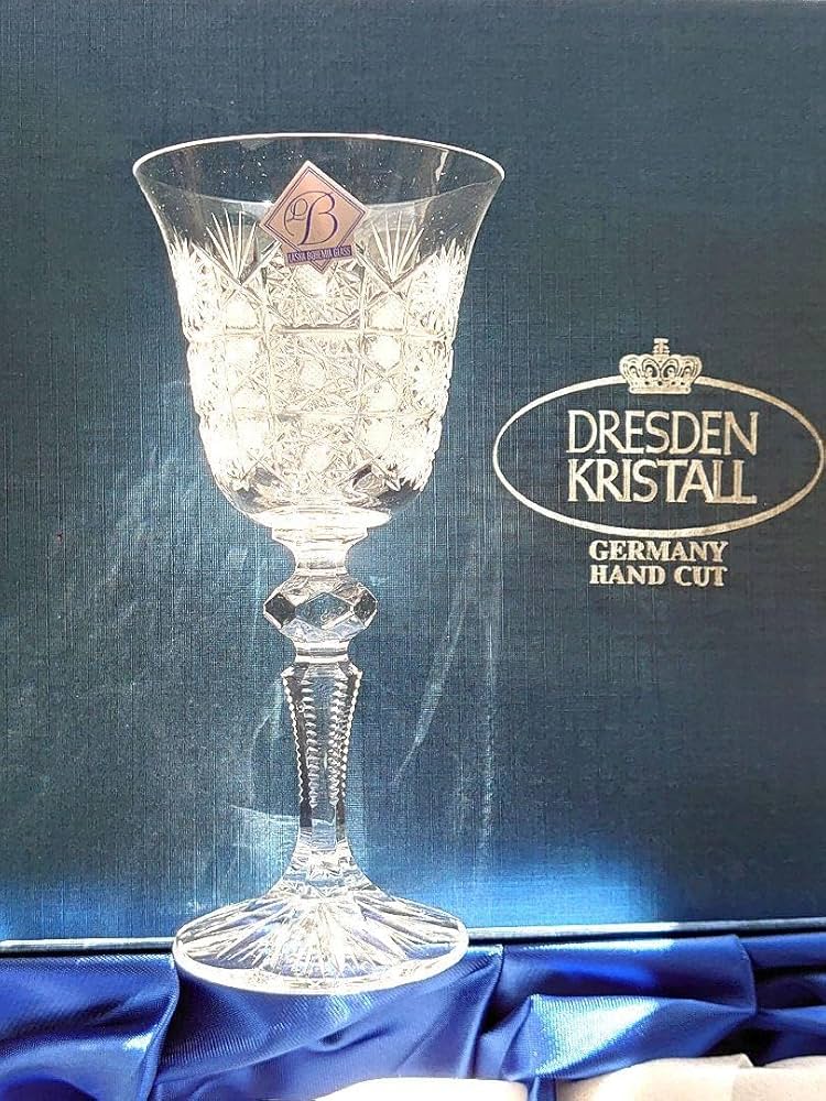 ボヘミアガラス クリスタル ラスカ 楕円 オーバル 大皿 54cm 箱あり