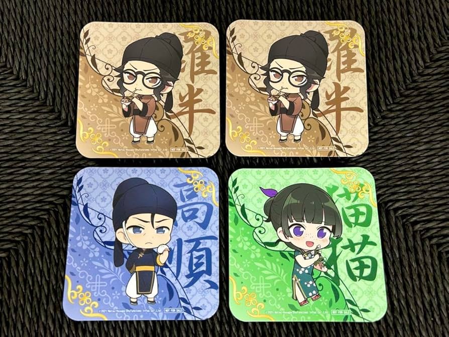 薬屋のひとりごと展 コラボカフェ コースター 壬氏猫猫 高順 MGカフェ