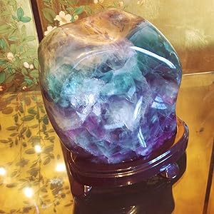 Amazon.co.jp: theory xyz フローライト原石 美品 置物 甲府製 秋光作