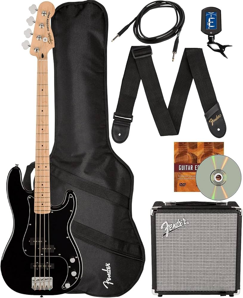 Amazon.com: Fender Squier Affinity Precision Bass PJ - Black