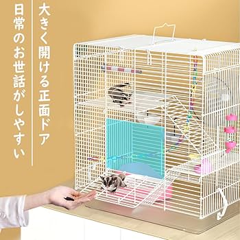 Amazon | IYOIYA フクロモモンガ ケージ セット 3階建て シマリス