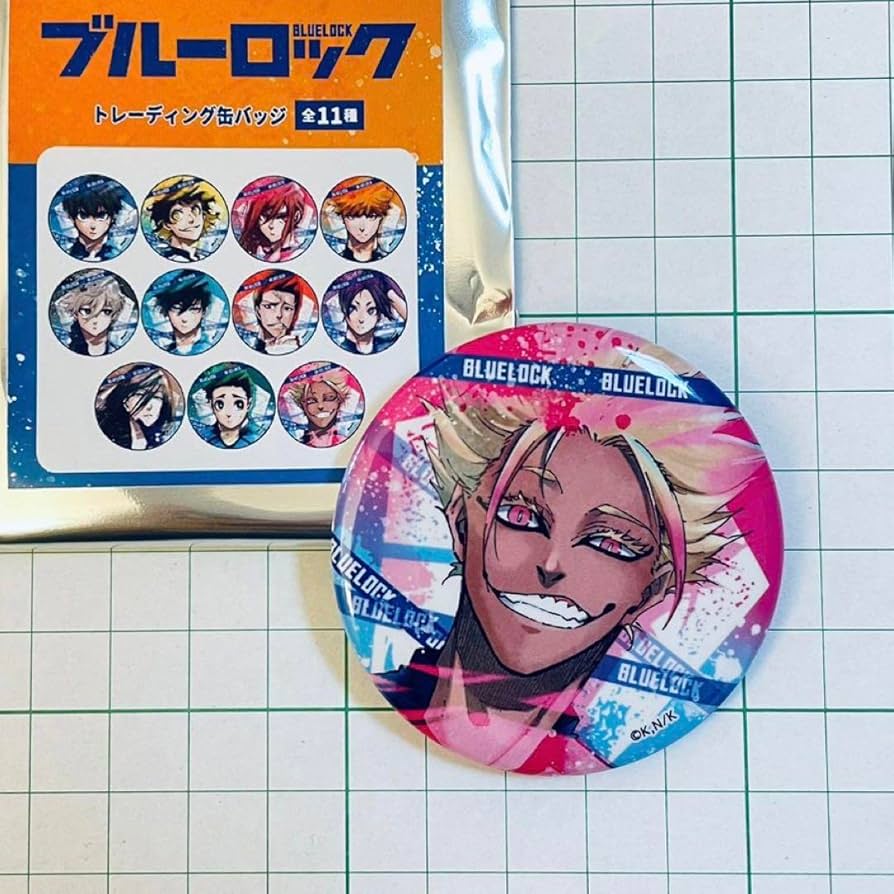 ブルーロック展 推しキャラ缶バッジ 士道龍聖G100点 中古】バッジ