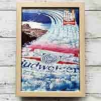 バドワイザーBudweiserバドガールポスターフレーム額入 (縦76.5cm)