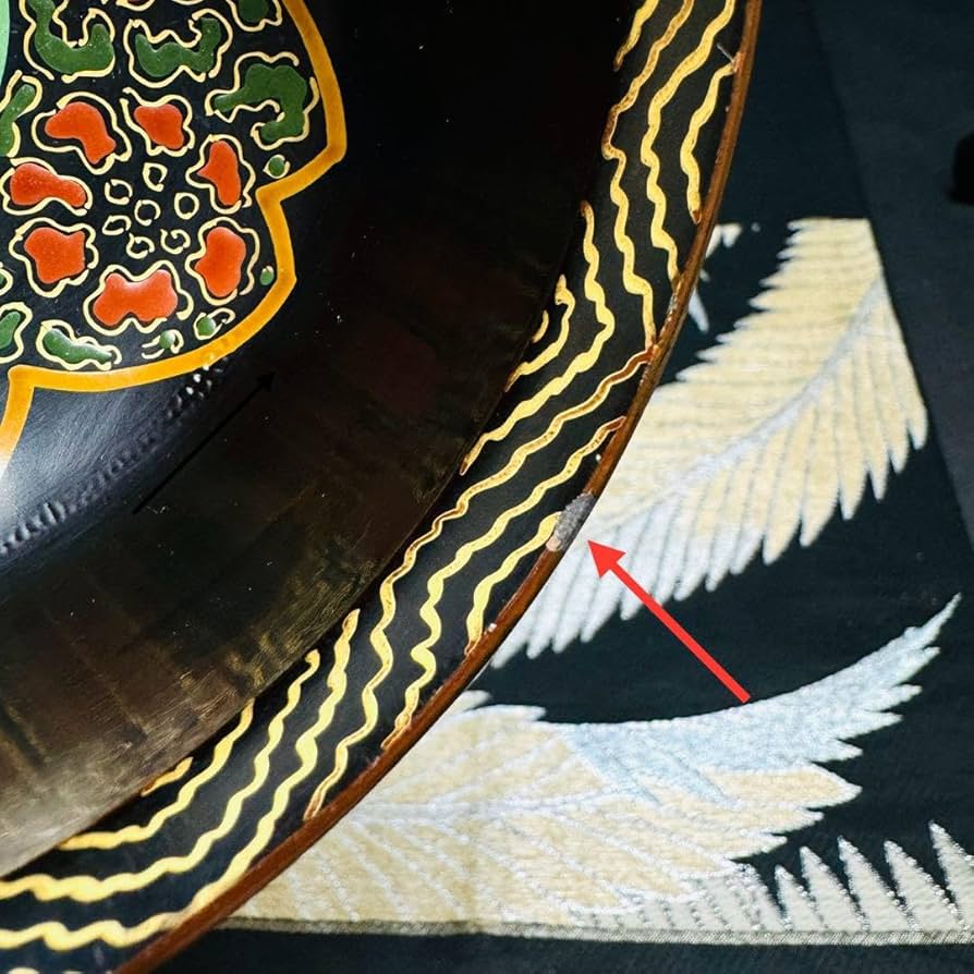 漆器 輪島塗 沈金 金蒔絵 木製 盃洗 鉢 大椀 1客 骨董品 Amazon.co.