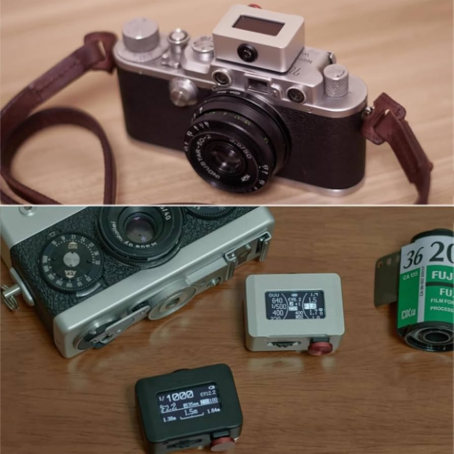 Amazon.co.jp: カメラ露出計、OLEDスクリーン付きフィルムカメラ露出計