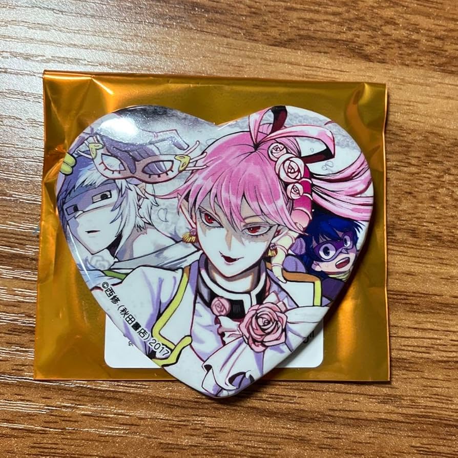 入間くん コミケ ハート缶バッジ アスモデウス 入間くん コミケ ハート
