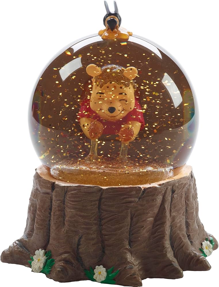 ディズニー くまのプーさん クリスマス スノードーム オブジェ Amazon