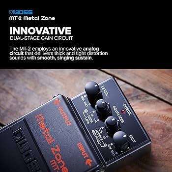 Amazon.com: Boss MT-2 Metal Zone Distortion Guitar Pedal : Musical
