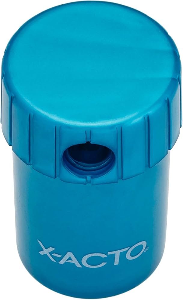Amazon.co.jp: X-Acto 磁気回転トップ手動鉛筆削り アソートカラー 6個