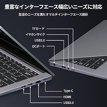 Amazon.co.jp: BINTEC 14インチCore i7 第12世代ノートパソコン/Win 11