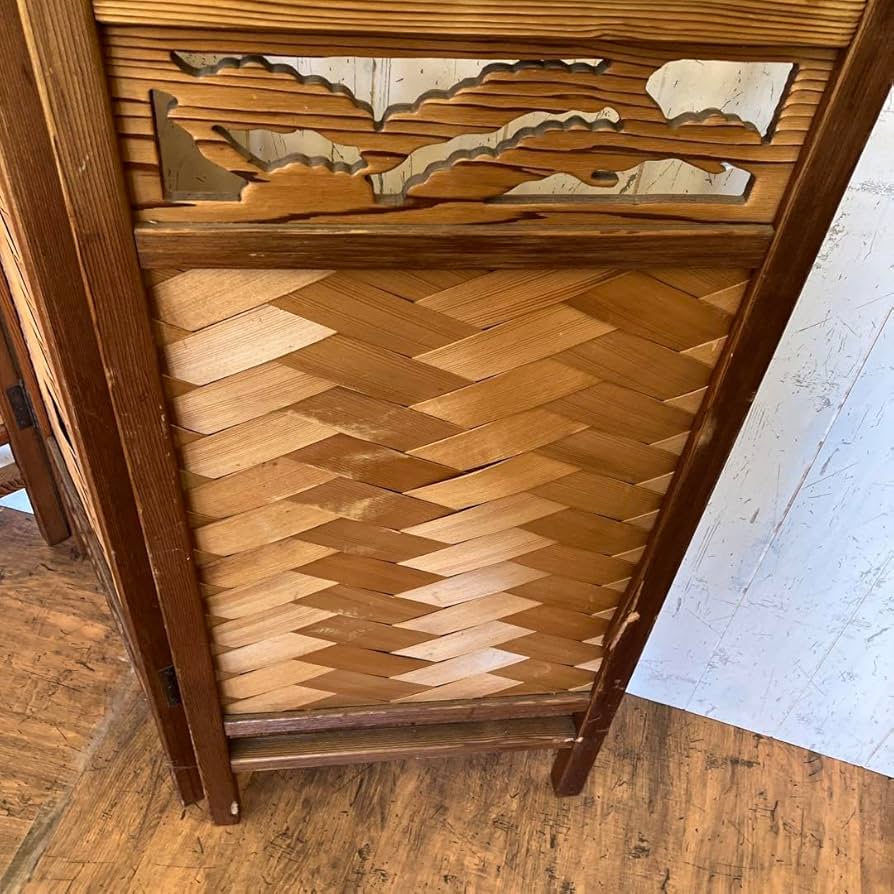 衝立ファイヤースクリーン昭木製レトロ間仕切りパーテーション