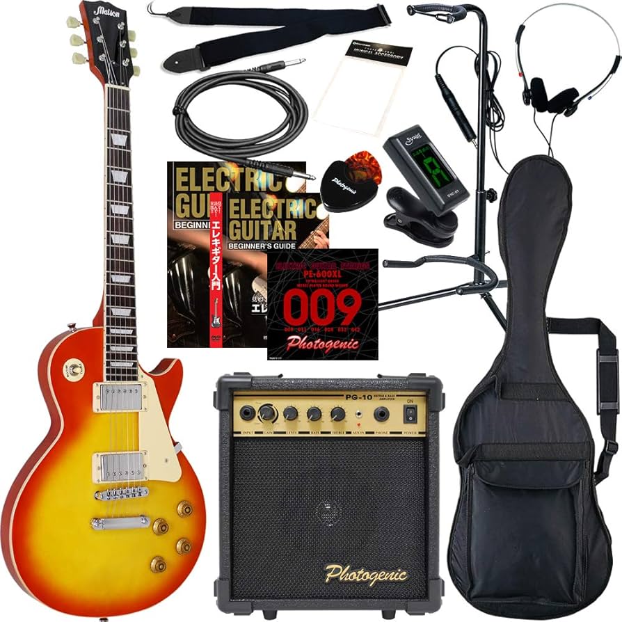 美品】Maison レスポールタイプ LP-28 サンバースト Maison エレキ